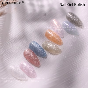 Esmalte <span class=keywords><strong>de</strong></span> Uñas con Diseño <span class=keywords><strong>de</strong></span> Hilo <span class=keywords><strong>de</strong></span> Perla, Textura Brillante Fina para Otoño Invierno, Esmalte <span class=keywords><strong>de</strong></span> Uñas Profesional <span class=keywords><strong>de</strong></span> Gel UV Personalizado - Product Image 3