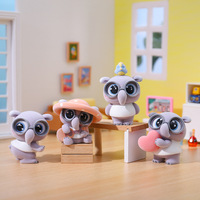 YD TOYS Nouveauté Tendance Décoration de bureau Figurine de travailleur en peluche PP super douce, Boîte mystère, Tapir malais, Éléphant, Cadeau