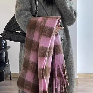 Sciarpa Calda a Quadri Intramontabile Stile <span class=keywords><strong>Old</strong></span> Money, Isolante per l'Inverno Freddo, Versatile per Viaggi Quotidiani, Regalo Aziendale per Coppie - Product Image 4