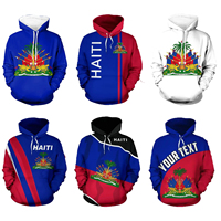 Nouvel Arrivage Ensemble Sportif de Football d'Extérieur Série Drapeau Haïtien T-shirt Short Casquette Sac Écharpe pour Événements Sportifs 2026