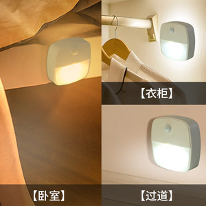 Chaoliu Modern Plastic Wall <b>Plug</b>-in Mini <b>Light</b> Sensor Bedside Corridor LED Night <b>Light</b> with White Shade - Product Image 4