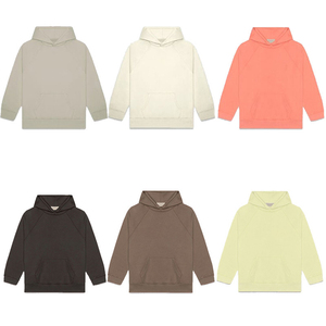 Felpa con Cappuccio <span class=keywords><strong>Arancione</strong></span> Rosso Personalizzata Ess Essentials, Completo Sportivo da Uomo con Pantaloni, Tuta da Ginnastica, Jogger - Product Image 1