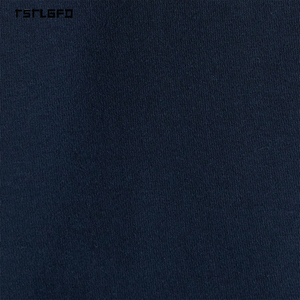 Mens Navy Blue Polo T-Shirt Plus Size Long Sleeve Pure Cotton <b>Drop</b> Shoulder Rugby Style Gots Certified Oem Custom Private Label - Product Image 2