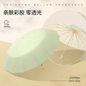 Folding Umbrella Large Size Manual Open Sun And Rain Protection For Students Back To School - Product Image 3