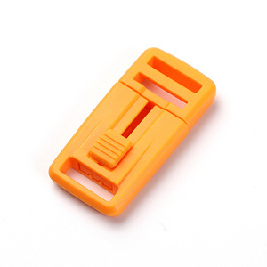 Hebilla de plástico naranja, 15mm de diámetro interior, accesorio para mochila ultraligero resistente al desgaste, color sólido J1177 15 - Product Image 2