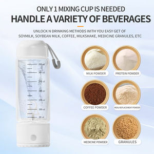 Taza de cristal portátil recargable por USB de gran capacidad, taza eléctrica autoagitadora con tapa para uso en oficina o al aire libre - Product Image 4