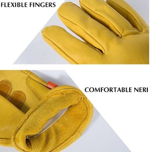 Ozero Retro Logo Riêng Chính Hãng Da Bò Lái Xe Xe Máy Cưỡi Găng Tay Da Cho Nam Giới Và Phụ Nữ - Product Image 3