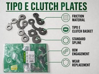 Matériau de friction pour plaque d'embrayage, transfert de puissance stable, accès aux routes pour TIPO-E