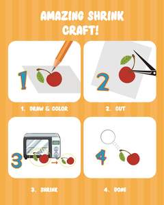 Mürekkep püskürtmeli yazdırılabilir Shrink plastik levhalar zanaat isı Shrink sanat plastik levhalar yaratıcı fikir tasarım komik el sanatları tasarımları - Product Image 5