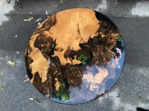 Mesa de Centro de Resina Epoxi y Madera Sólida con Diseño Estilo Río, Tamaño Personalizado, Muebles de Lujo para Sala de Estar, Venta al Por Mayor - Product Image 2