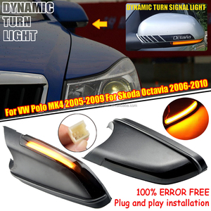 Luz Indicadora de Señal de Giro Dinámica Led para Espejo Lateral para VW Volkswagen Polo Mk4 <span class=keywords><strong>9N3</strong></span> FL Vento Skoda Octavia - Product Image 6