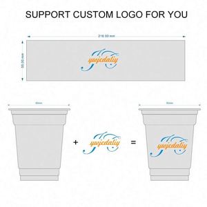 Gobelets en PET transparents avec couvercle en plastique jetables pour boissons froides, bubble tea, jus, café, avec logo personnalisé, 98 mm, 16 oz, pour cadeaux promotionnels - Product Image 4