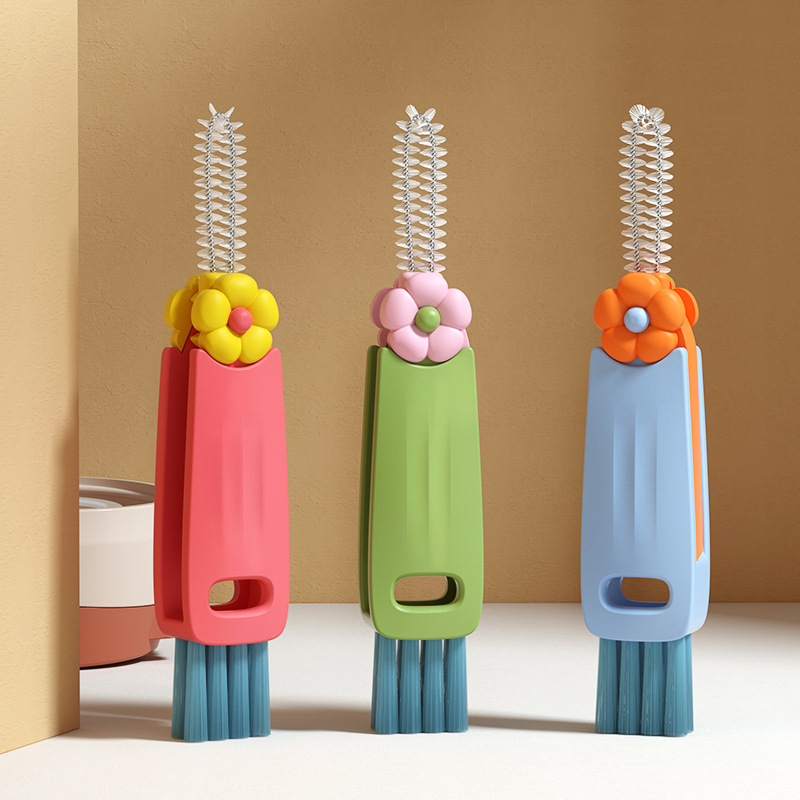 Mélange de couleurs, lot de 3 - Pinceau applicateur en forme de pétale.
