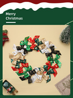 Emballage Cadeau OEM en Polyester avec Sangle, Sérigraphie, pour Décoration Florale de Mariage, Halloween, Noël, Feux d'Artifice, Rouge, Vert