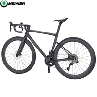 Vélo de route en fibre de carbone MEINIER 2X12S Di2 105 R7170, frein à disque hydraulique, vélo de course ultraléger avec selle en carbone imprimée en 3D