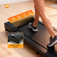 Tapis de course électrique pliable le plus vendu, tapis de marche en PVC sous le bureau, écran LED sans fil, sans test de fréquence cardiaque, fitness familial