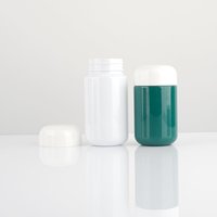 Flacon capsule PET 150g vide, bouchon à vis rond, pour médicaments et compléments, vente en gros, directement du fabricant