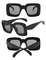DL lunettes nouveaux enfants carré drôle gonflé rectangulaire lunettes de soleil enfants en plastique gonflable lunettes ombre lunettes de soleil 2023