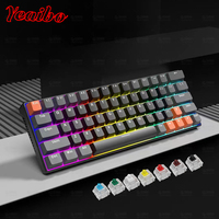 Yeaibo 63 pas cher bon avec étui de protection keycap ducky gagner prix barebones vgn inalambrico mignon wooting he clavier mécanique