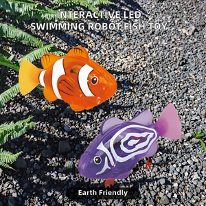 Juguete para Gatos, Robot Pez Interactivo con LED, Ecológico, de Peluche, Sumergible, Eléctrico, Estimula el <span class=keywords><strong>Instinto</strong></span> de Caza de los Gatitos - Product Image 4