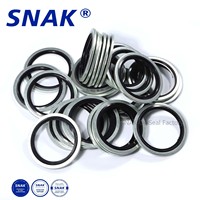 SNAK Joint d'étanchéité personnalisé en métal et caoutchouc, rondelle collée, type Dowty haute pression 1-1/4
