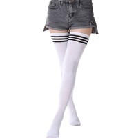 Bottines chaussettes au-dessus du genou noires, promotion en gros, logo personnalisé, chaussettes hautes pour femmes, chaussettes longues au-dessus du genou