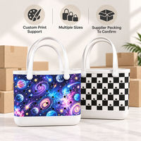 Geprinte EVA strandtas, meerdere maten, waterdicht, watertransfer UV-print, handtas, DIY bedelgat, zomer, reizen, groothandel