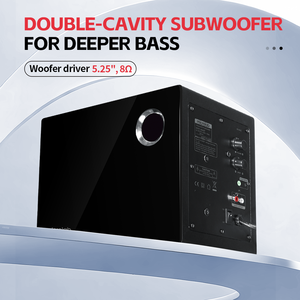 Haut-parleur Bluetooth 2.1, système audio <span class=keywords><strong>home</strong></span> cinéma, haut-parleur multimédia sans fil, basses profondes, enceinte OEM, fournisseur Microlab M660BT - Product Image 4