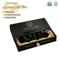 Caja Rectangular para Cabello con Ventana, Caja de Empaque para Extensiones de Cabello Humano, para Exhibición y Envío en Comercios