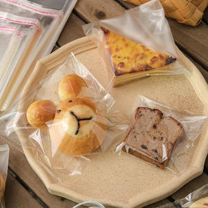 Custom Size Accepted Square Bottom Bread Transparent Clear Biscuit Strawberry Custom Flat Opp Plastic Food Packing <b>Bag</b> - Product Image 1