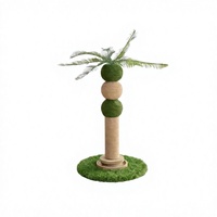 Griffoir pour chat en sisal à base large anti-basculement avec corde durable enroulée à la main, piste à balle roulante, Carton Fancie, Fourniture en gros
