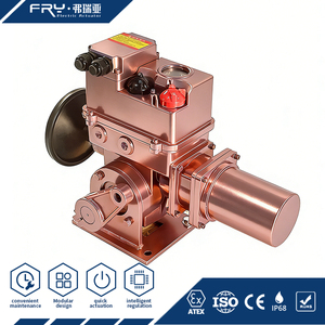 Actionneur motorisé électrique pour registre de régulation, sélecteur ouverture/fermeture/arrêt, servomoteur avec protection contre les surcharges pour applications chimiques - Product Image 1