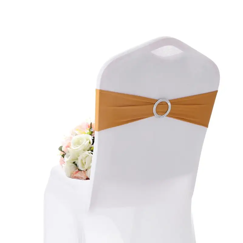 Синяя спандекс Свадебная крепежная створка стула для украшения спинки стула отеля