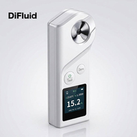 DiFluid Digital Sugar Refractometer Brix Meter Rechargeable Concentration Tester with IP67 for Cafe Food Beverage Juice
