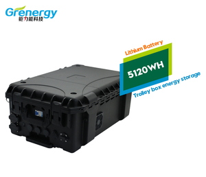 Valise d'usine 5120Wh 3600W APP Mppt Systèmes de gestion de batterie (BMS) Banques d'alimentation portables Stations Lifepo4 Lithium 48V 100Ah - Product Image 1