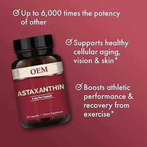 Cápsulas de astaxantina blanqueadoras de piel OEM y ODM suplementos cápsulas de astaxantina naturales de 12mg - Product Image 2