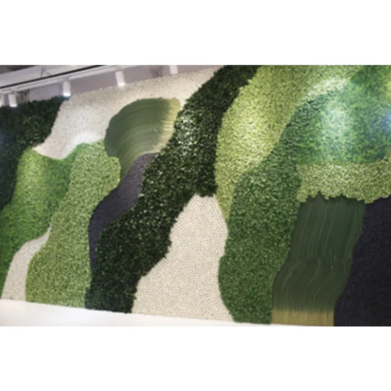 Boules de gazon rondes pour décoration murale, plantes artificielles