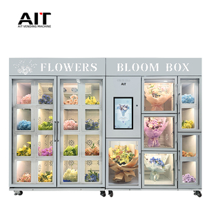 AIT Mall's High-end Touch Screen Grid Cabinet Unmanned Intelligent Flower Vending <strong>Machine</strong> - Product Image 4