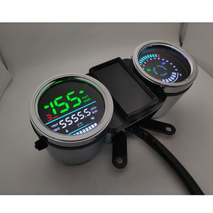 <span class=keywords><strong>Daelim</strong></span> WY125 CG125 GN125新款摩托车改装仪表发光二极管铁壳多功能机械风格速度电压 - Product Image 2