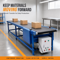 Système de convoyeur à bande industriel personnalisé, machine de convoyage à bande PVC/PU pour ligne d'assemblage, manutention de matériaux, usine OEM/ODM