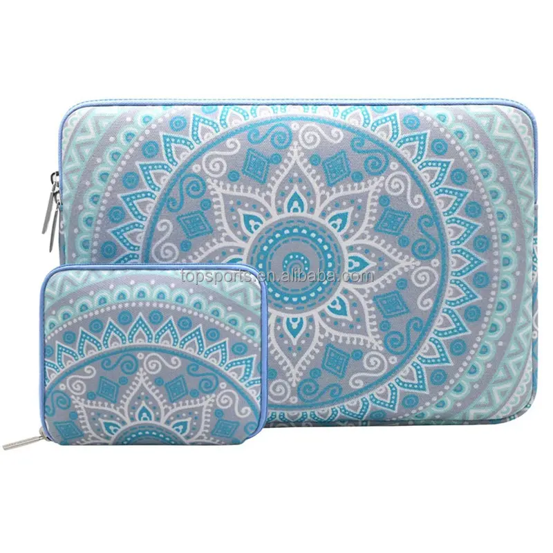 Mandala Pattern Carrying Bag Neoprene Laptop Sleeve With Small Case For 13-13.3 Inch MacBook Pro /MacBook Air