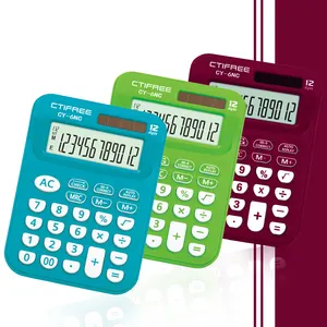 Calculatrice à prix d'usine, Mini calculatrice portable créative à 12 chiffres pour écoliers