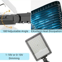 Lumière de parking LED 140LM/W 100-277V avec capteur photocellule, étanche IP66, pour extérieur, montage mural ou sur poteau