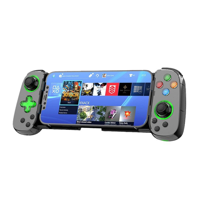 D7 Wireless Stretchable Game Controller for Android IOS Switch Hall Joystick Six Axis Gyro Turbo Function Stretch Gaming Control