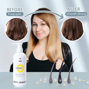 Suavizante <span class=keywords><strong>Hidratante</strong></span> Acondicionador para el cabello Textura ligera Fórmula natural Hacer que el cabello sea fácil <span class=keywords><strong>de</strong></span> peinar Desenredar bien - Product Image 3