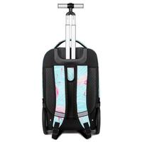 Sac à dos à roulettes en polyester grande capacité pour l'hiver, mignon, pour étudiants, idéal pour la rentrée scolaire, pour garçons et filles