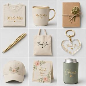 Set de Regalo de Bienvenida para Boda Personalizado: Bolsa Tote, Camiseta, Taza, Cuaderno, Bolígrafo, Gorra de Béisbol y Llavero para Invitados - Product Image 3