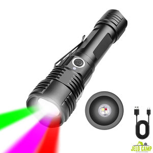 Zoom télescopique multifonctionnel <span class=keywords><strong>4</strong></span> couleurs Lampe de poche tactique <span class=keywords><strong>LED</strong></span> USB rechargeable Astronomie Chasse Pêche Lampe torche UV Check - Product Image 1