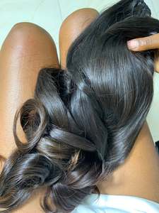 Capelli Indiani Naturali per la Crescita dei Capelli, Vendita all'Ingrosso di Fasci di Capelli Grezzi Indiani, Fasci Naturali Indiani, Capelli con Punta a K, Estensioni Grezze Indiane Direttamente dalla Fabbrica - Product Image 2
