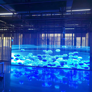 Schermo a LED ad alta definizione a parete trasparente LED <span class=keywords><strong>TV</strong></span> display schermo trasparente a LED vetro finestra P3.91 full-color - Product Image 2